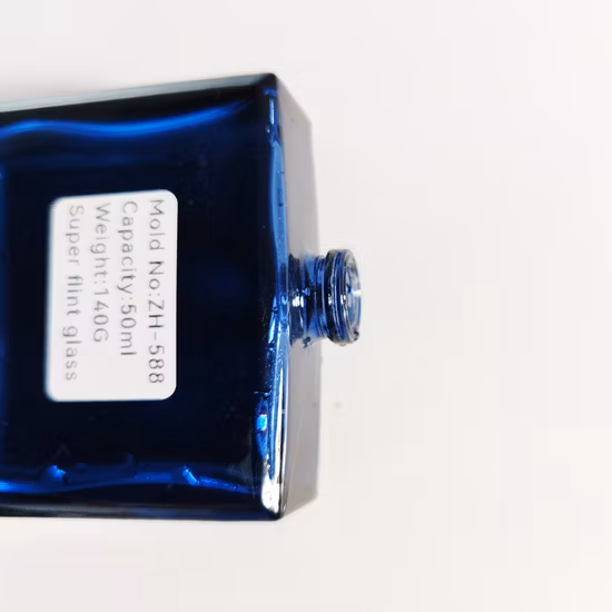 50мл 100мл Настройте квадратный оптовый роскошный упаковочный пустой стеклянный флакон для духов