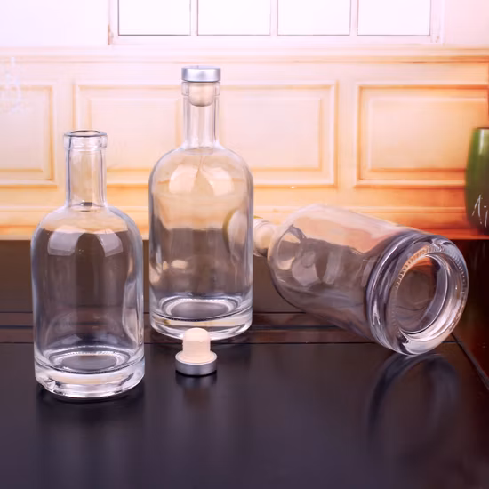 Все размеры цветные матовые черные прозрачные стеклянные бутылки для вина 200 мл 375 мл 500 мл 750 мл с пробкой в ​​наличии