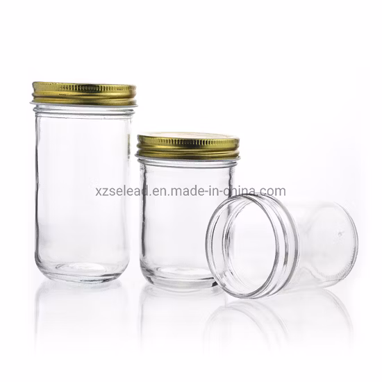 Стеклянные банки для хранения Mason с широким горлышком для варенья и меда
